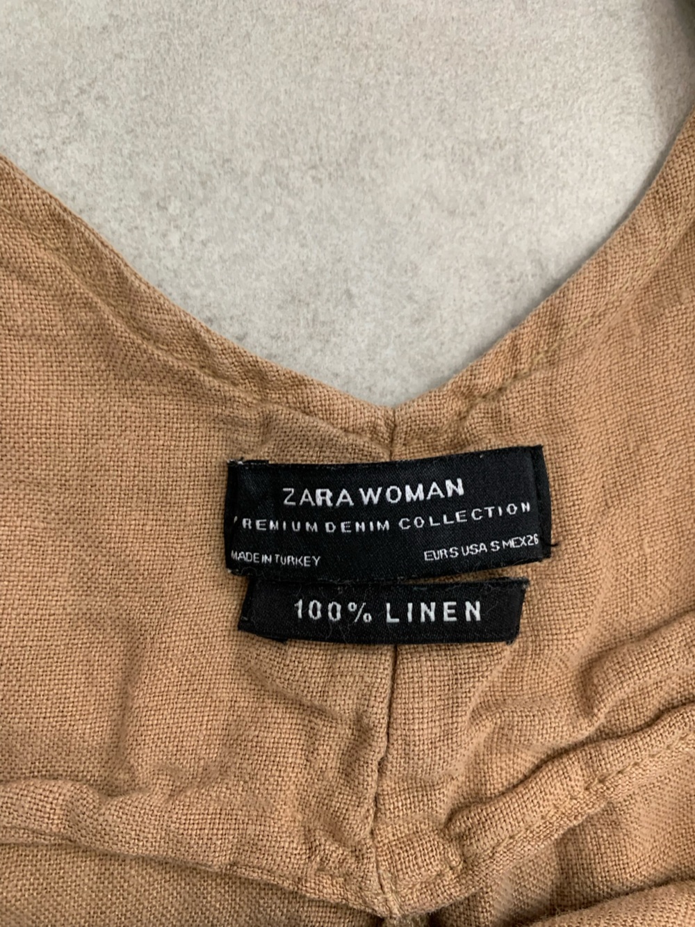 Zara Linen Jumpsuit Overalls